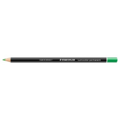LAPIZ ESPECIAL LUMOCOLOR PERMANENT GLASOCHROM 108 20, VERDE STAEDTLER 108 20-5 (MIN12) (Espera 4 dias)
